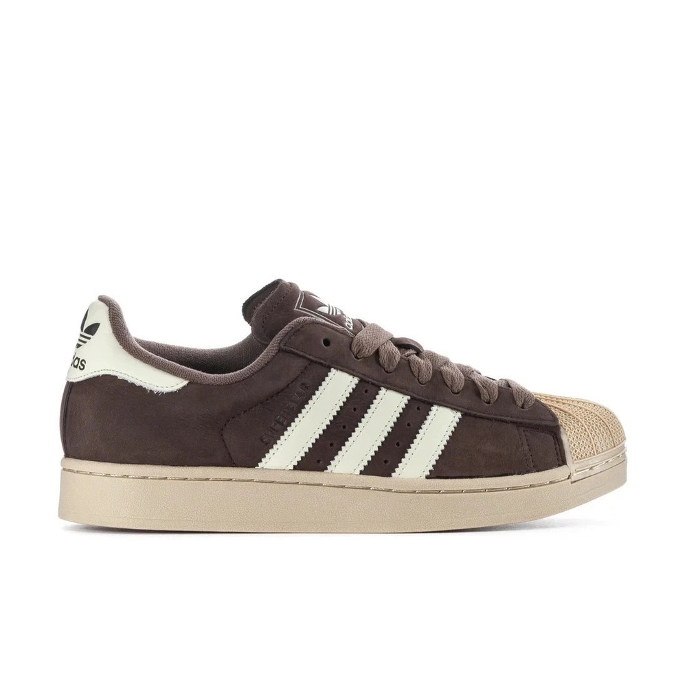 ADIDAS Superstar II Mens Sz 13.5 Aurora Coffee/Off White Brown Shoes IH9314 NEW